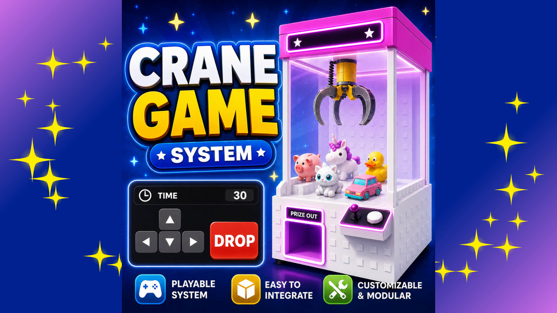 Crane Game System for Roblox creators