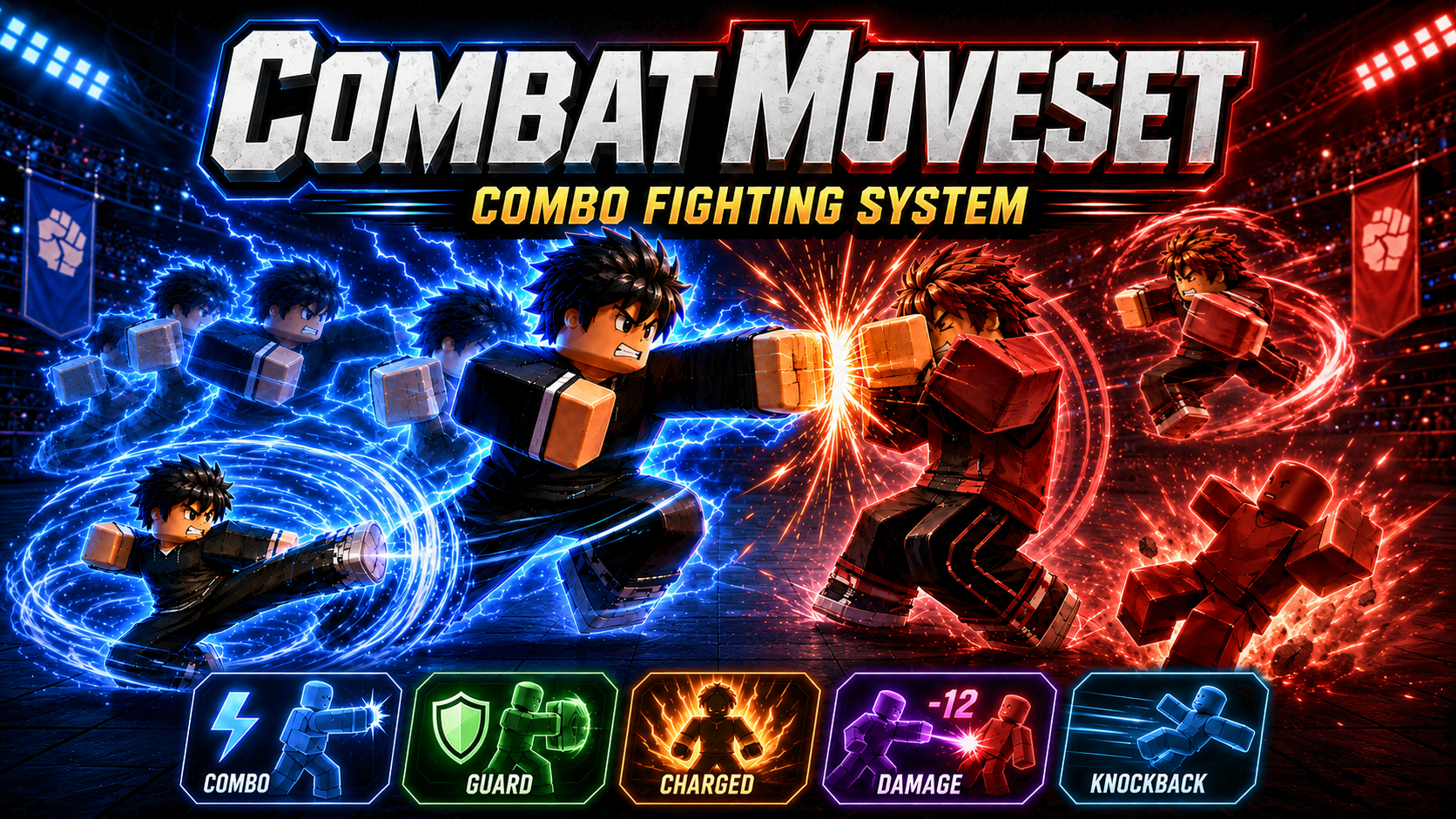 Combat Moveset combo fighting system for Roblox creators